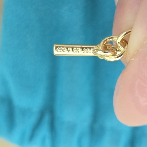 Rachel Glauber 14k Gold Plated Locket Charm Necklace. New no tags.Stylish 14k - Picture 7 of 8